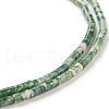 Natural Green Spot Jasper Beads Strands G-G783-11-3