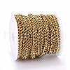 Two Tone Handmade Brass Curb Chains CHC-I035-01G-06-4