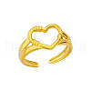 Simple Style 304 Stainless Steel Cuff Rings for Women FS-WGD177D-02-3