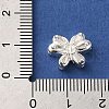 Brass Micro Pave Clear Cubic Zirconia Beads KK-G503-13S-3