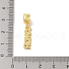 Rack Plating Brass European Dangle Charms KK-S380-17G-3