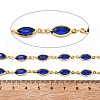 Brass Glass Horse Eye Link Chains CHC-R001-03G-02-2