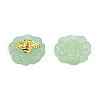 Imitation Jade Spray Painted Glass Beads LAMP-N032-03-C01-1