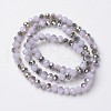 Electroplate Glass Beads Strands EGLA-A034-J8mm-S05-2
