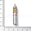 Openable 304 Stainless Steel Perfume Bottle Pendants STAS-D097-11P-3