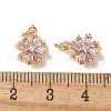 Brass Micro Pave Cubic Zirconia Pendants KK-Q031-03G-3