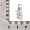 Brass Micro Pave Cubic Zirconia Pendants KK-Q001-16P-3