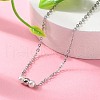 304 Stainless Steel Cable Chain Necklaces NJEW-A045-09P-2