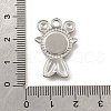 304 Stainless Steel Pave Natural Paua Shell Pendants STAS-C122-21F-01P-3