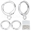 CREATCABIN 24 Pairs Brass Huggie Hoop Earring Findings DIY-CN0002-20-1