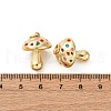 Brass Enamel Pendants KK-Q098-15G-B-3