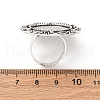 Vintage Adjustable Iron Finger Ring Components Alloy Cabochon Bezel Settings X-PALLOY-O039-08AS-4