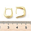 U-Shaped Brass Hoop Earrings EJEW-D311-105G-3