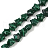 Synthetic Malachite Beads Strands G-Z080-A15-8mm-2