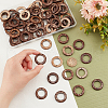   80Pcs Coconut Connector Charms COCO-PH0001-02-3