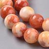 Natural White Jade Beads Strands G-H1625-6mm-PR11-3