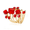 Alloy Rhinestone Multi-layer Rings VU7935-2-1
