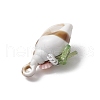 Acrylic & Copper & Resin & ABS Plastic Imitation Pearl Pendants PALLOY-JF03889-5