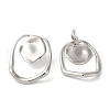 Stainless Steel Stud Earrings for Women EJEW-C110-02P-2