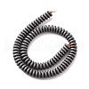 Matte Style Electroplate Non-magnetic Synthetic Hematite Beads Strands X-G-M007-76-2