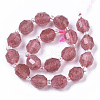 Natural Strawberry Quartz Beads Strands G-R462-03-2