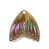 Grandient Color Opaque Resin Pendants RESI-WH0026-74H-2