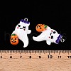 Halloween Opaque Resin Pendants RESI-D055-105P-3