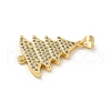 Brass Micro Pave Cubic Zirconia Pendants KK-U044-02G-02-2