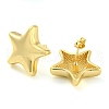 Rack Plating Brass Star Stud Earrings X-EJEW-P242-05G-2