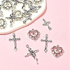 24Pcs 4 Styles Tibetan Style Alloy Pendants TIBE-FS0001-18-8