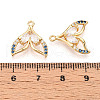 Brass Micro Pave Cubic Zirconia Pendants X-KK-N261-103G-3