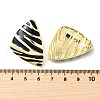Alloy Enamel Stud Earrings EJEW-V010-01G-01-3