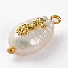 Natural Keshi Pearl Pendants PALLOY-JF00594-02-2