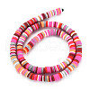 Handmade Polymer Clay Bead Strands CLAY-N011-53-3