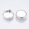 304 Stainless Steel Lace Edge Bezel Cups STAS-I069-39-12MM-2