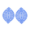 430 Stainless Steel Filigree Pendants X-STAS-S108-12B-2