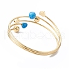 Brass Cuff Bangles BJEW-A134-01G-03-3