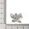 Rack Plating Brass Micro Pave Clear Cubic Zirconia Pendants KK-R158-06P-3