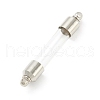 Transparent Glass Vial Pendant Normal Link Connectors GLAA-D004-03P-01-1