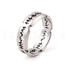 Stainless Steel Cutting Blade Finger Ring for Men Women RJEW-L117-01P-1