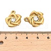 304 Stainless Steel Rhinestone Pendant STAS-U047-26G-3
