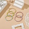 Glass Seed Beads Beaded Bracelets BJEW-JB09071-4