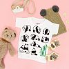 Plastic Reusable Drawing Painting Stencils Templates DIY-WH0172-346-7
