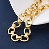 Brass Oval Link Chain Bracelets for Women Men BJEW-K273-06G-3