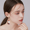 DELORIGIN 48Pcs 6 Styles Alloy Enamel Pendants ENAM-DR0001-05-6