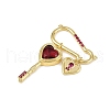 Brass Micro Pave Cubic Zirconia Pendants KK-H072-17G-3