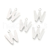201 Stainless Steel Charms X-STAS-C021-06P-W-1