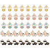 CHGCRAFT 40Pcs 5 Style Alloy Enamel Pendants ENAM-CA0001-80-1