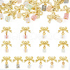 14Pcs 7 Colors Baking Paint Handmade Lampwork Crake Pendants PALLOY-TA00156-1