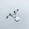 304 Stainless Steel Double Piercing Cartilage Earrings FS-WG816F8-02-1